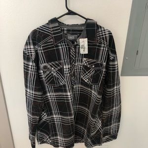 Long sleeve bke pearl snap